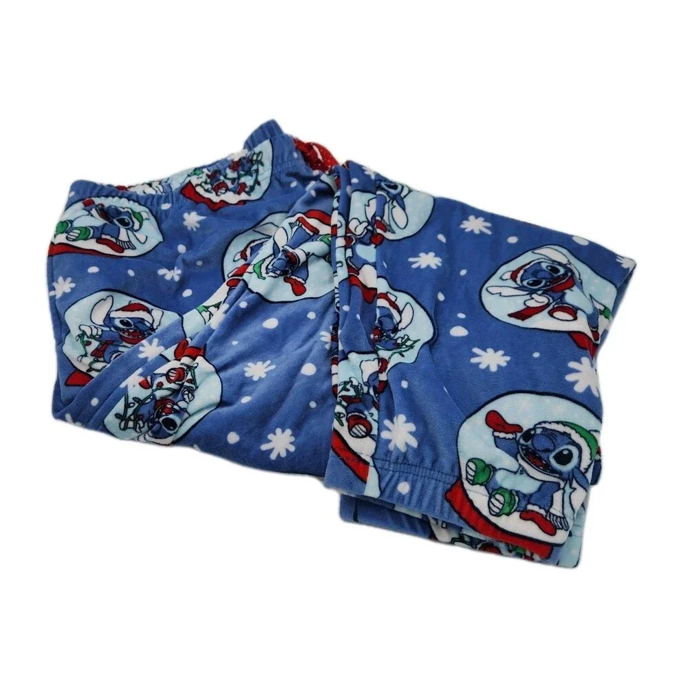 Disney Stitch Women's 2XL 18/20 Stitch Snow Globe Lounge Pants - Picture 9 of 15